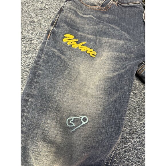 evisu jeans women’s patchwork embroidered skinny stretch sz 27 - Picture 2 of 16